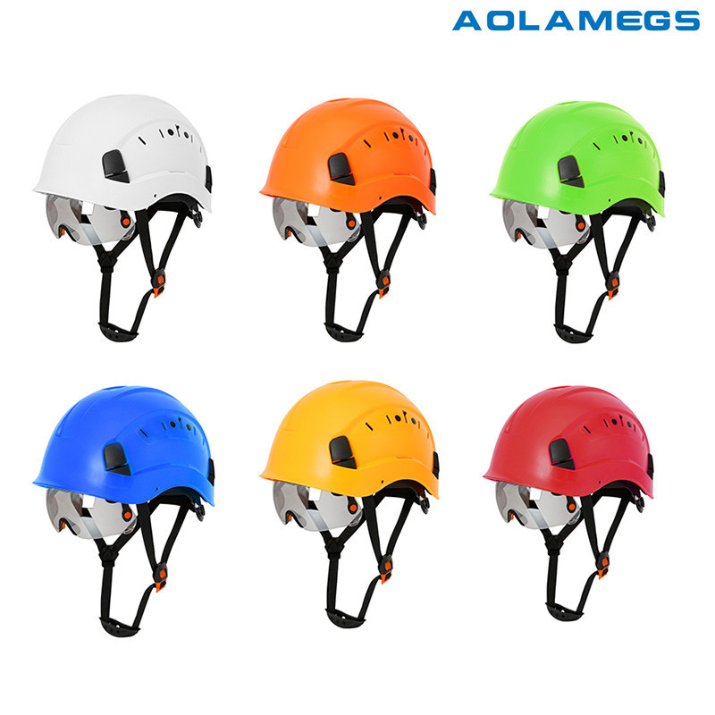 AOLAMEGS Construction Hard Hat With Visor And Earmuffs - Hard Hats Construction OSHA Approved,ANSI Z89.1 Safety Helmet With Hearing Protection,Lime Work Hardhats For Men Women,6-pt Suspension