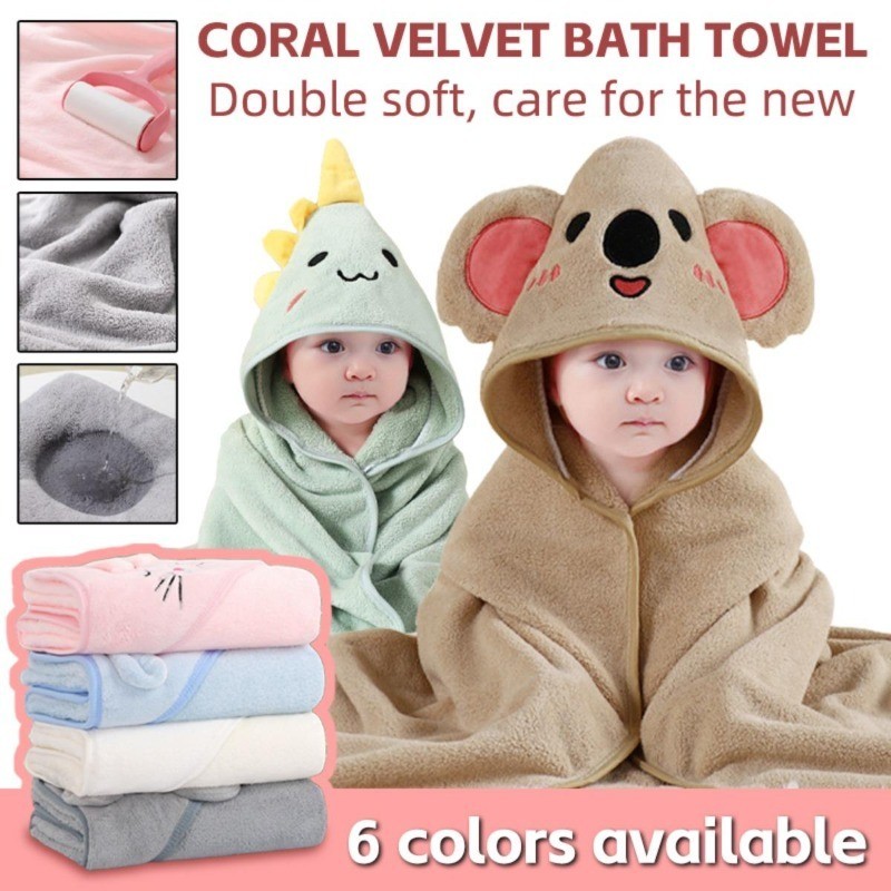 80x80cm Hooded Baby Blanket Baby Bath Towel Baby Towel Swaddle Kulambo  Pranela