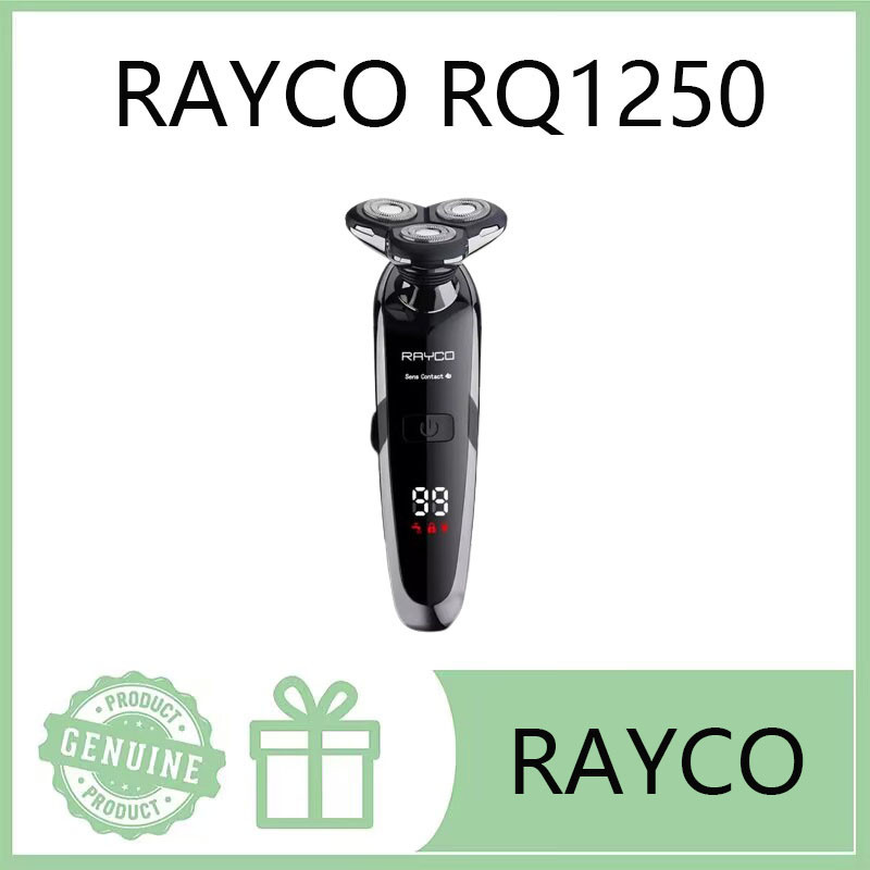 RAYCO RQ1250 Men's Intelligent Display Electric Shaver Full Body Water ...