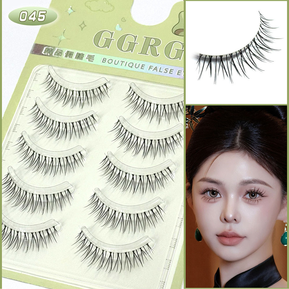 Natural Fairy Cross Long 5 Pairs False Eyelashes Manga Lash Extension ...