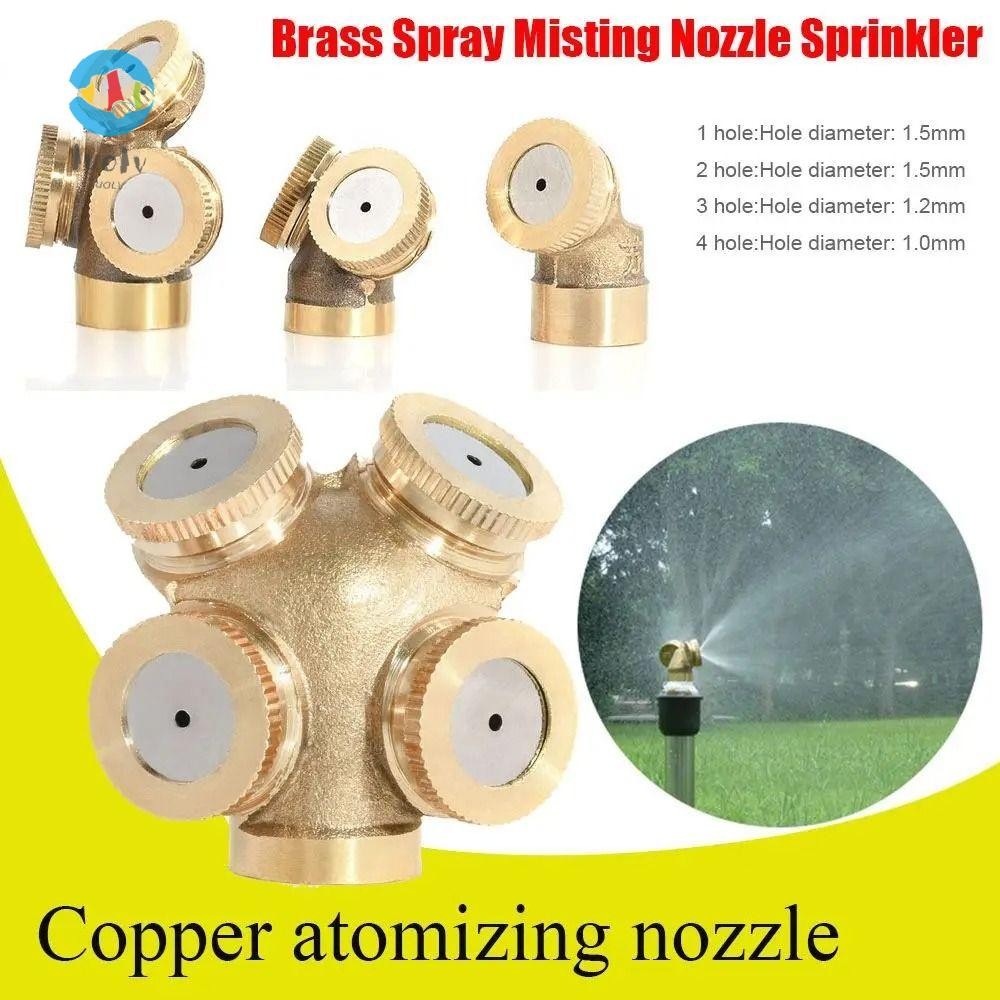 Curated visual reference: Visual Reference: Luoluvo Spray Nozzle Brass Water Sprinkler Mist Nozzles Adjustable
