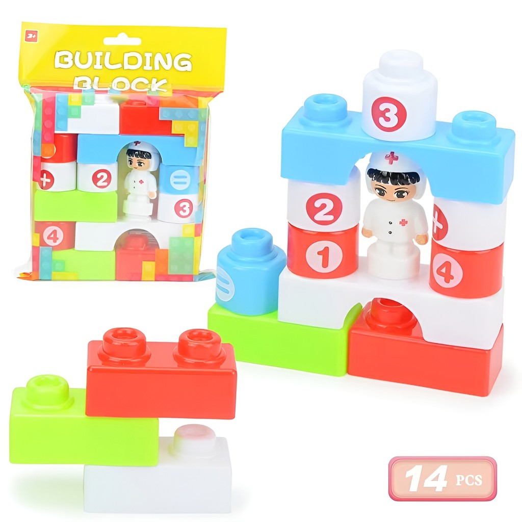 Toy Studio Children's Educational Toy Building Blocks Jumbo Size Doctor ...