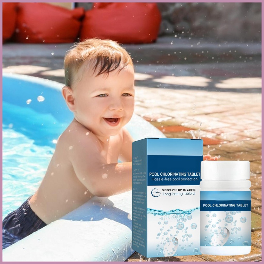Pool Chlorine Tablets 100X Odor Remover Tablets For Hot Tub Spa Pools ...