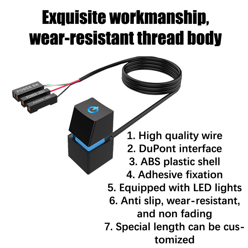 Meuctiffy PC LED PC Computer Case External Button Computer Case