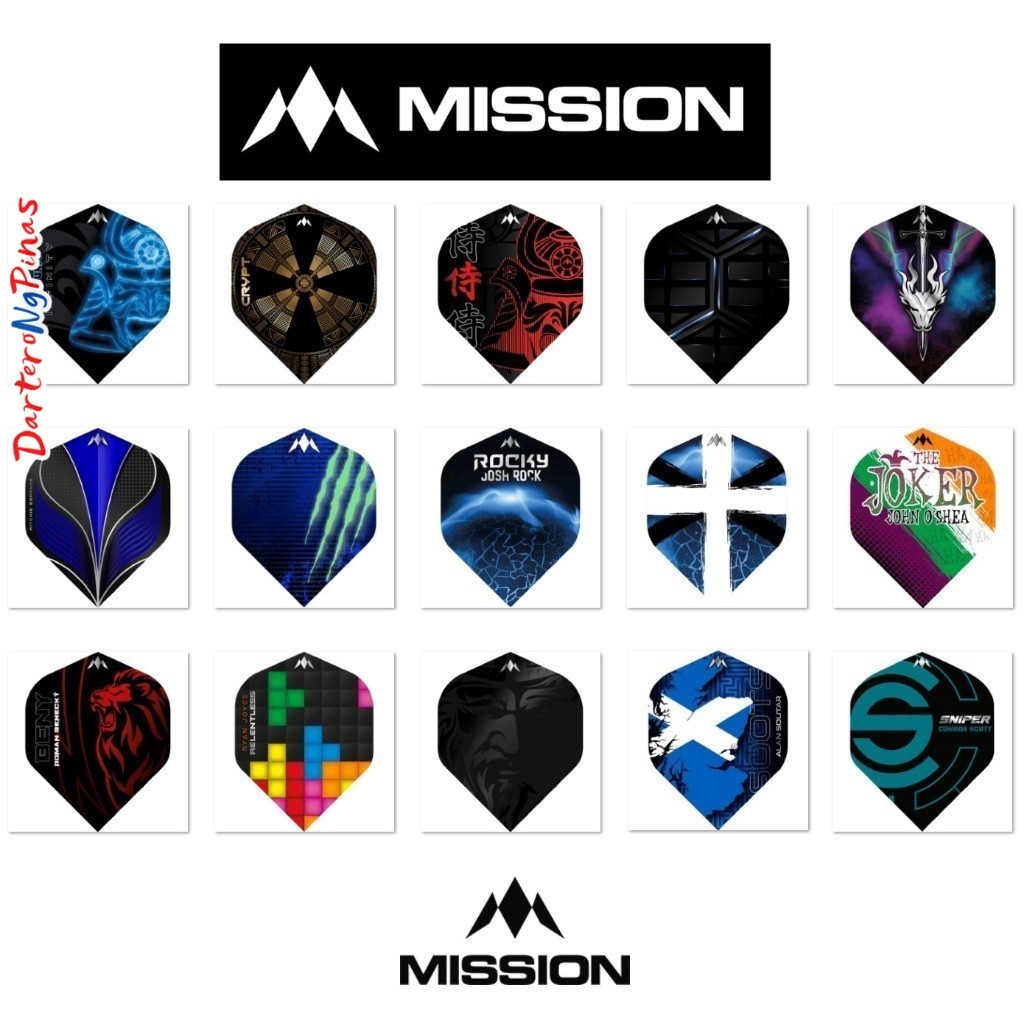 Mission Alliance Dart Flights, Union Jack Design, Drachenform, 100 Mikron – Extra Starke Premium-Flights, 3 Sets à 3 Flights
