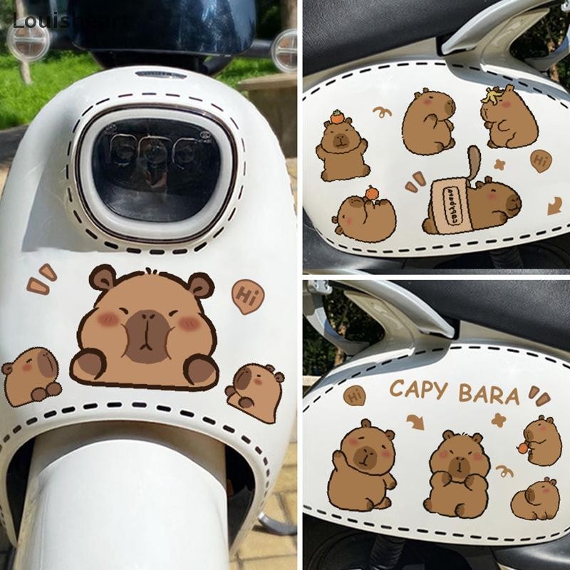 LHPH Cute Capybara Car Stickers Waterproof Auto Truck Window Body Decal ...