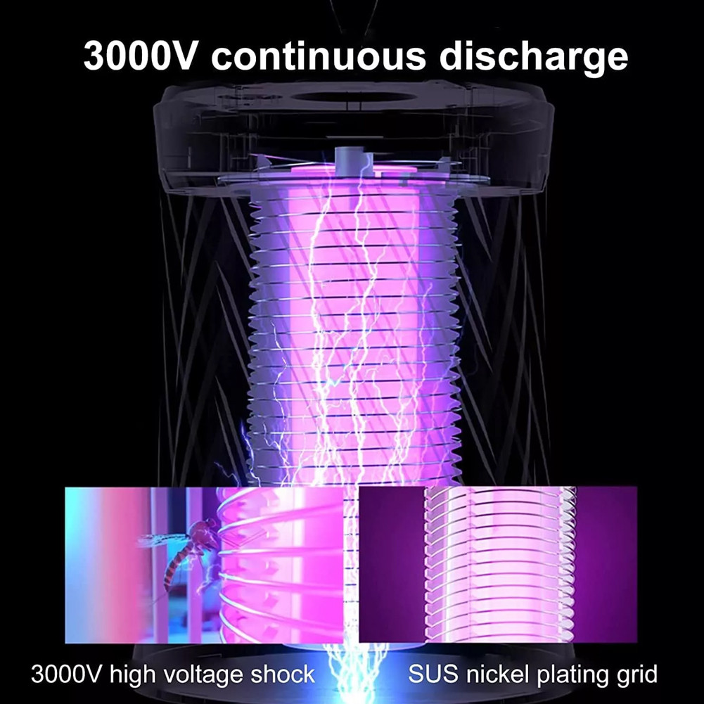 Electric Mosquito Killer USB Rechargeable Fly Trap Mosquito Swatter