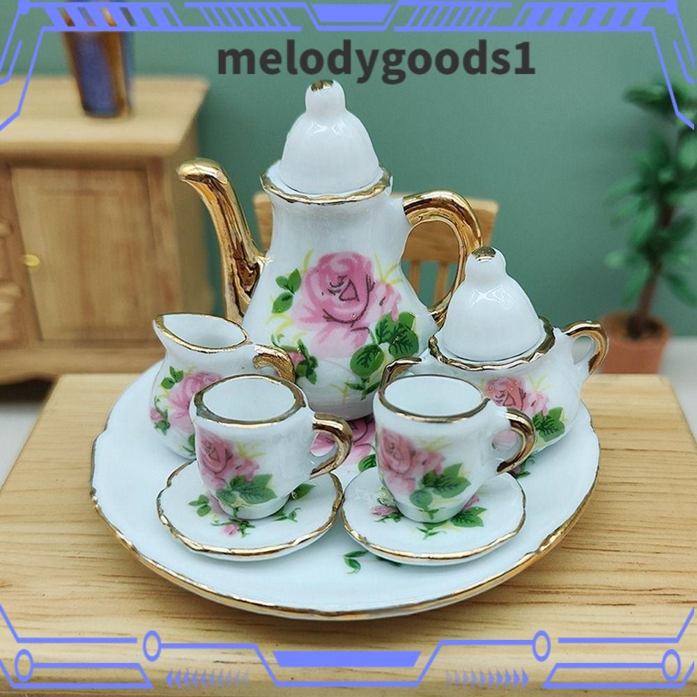 MELODYGOODS1 Doll House Accessories, 9 Styles Ceramic China Tea Cup