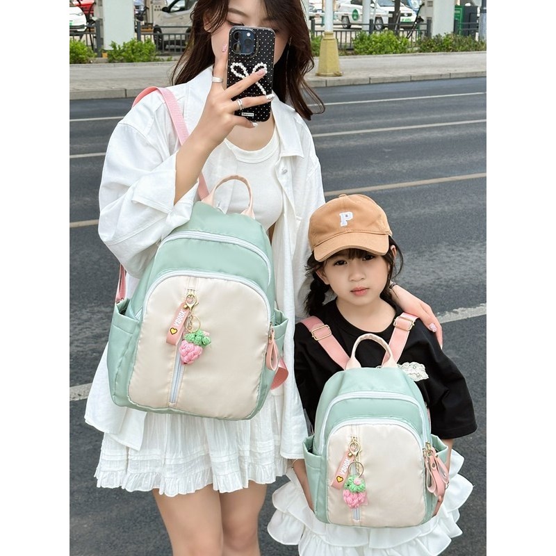 Parentchild Backpack Japanese ins Style AllMatch Travel Backpack