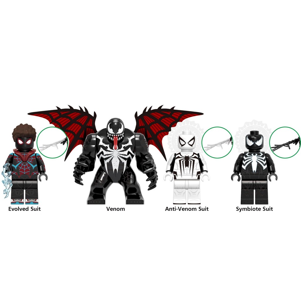 Venom Series Figures Building Block Toys Venompool AntiVenom Carnage ...