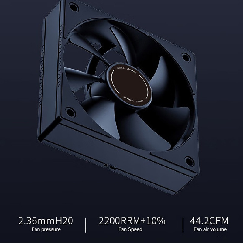 JCAAAP ARGB Computer CPU Cooler With Temperature Rotation Speed Monitor