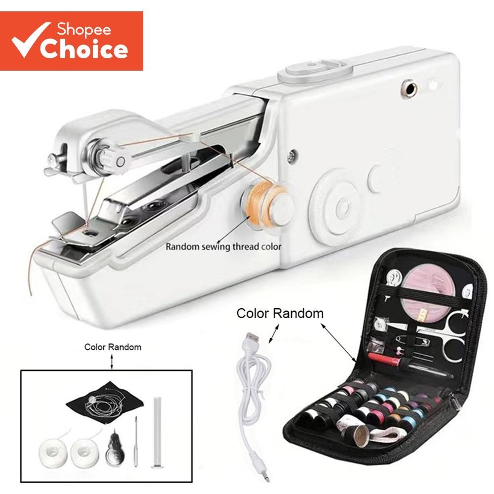 Portable Handheld Sewing Machine Battery Powered Quick Stitching For ...