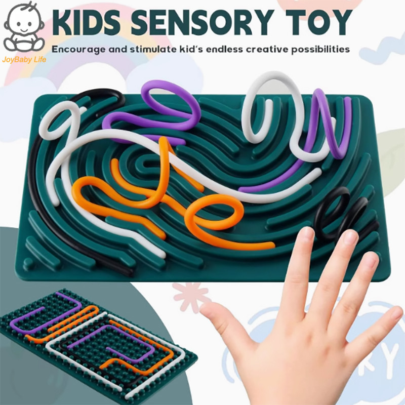 11-String Sensory Board for Kids - Silicone Educational Fidget Toy ...