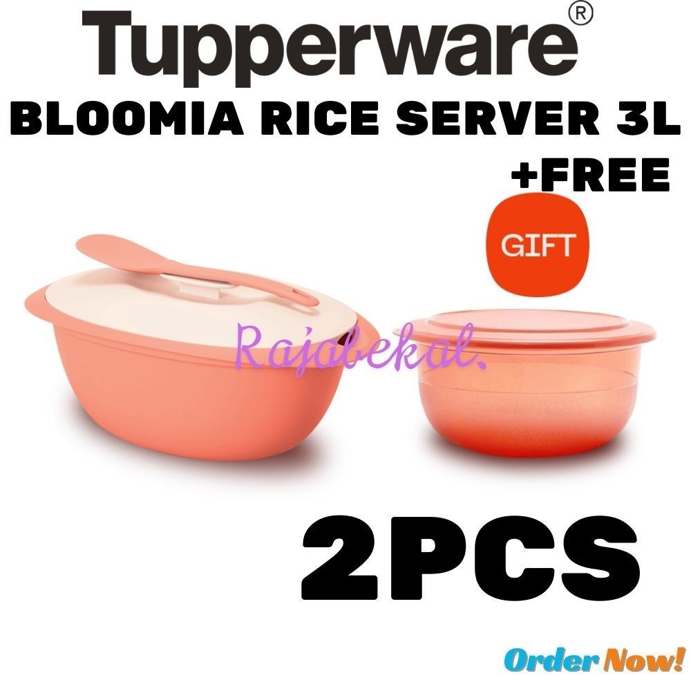 Tupperware Bloomia Rice Server 3L free Table Collection 2L | Shopee ...