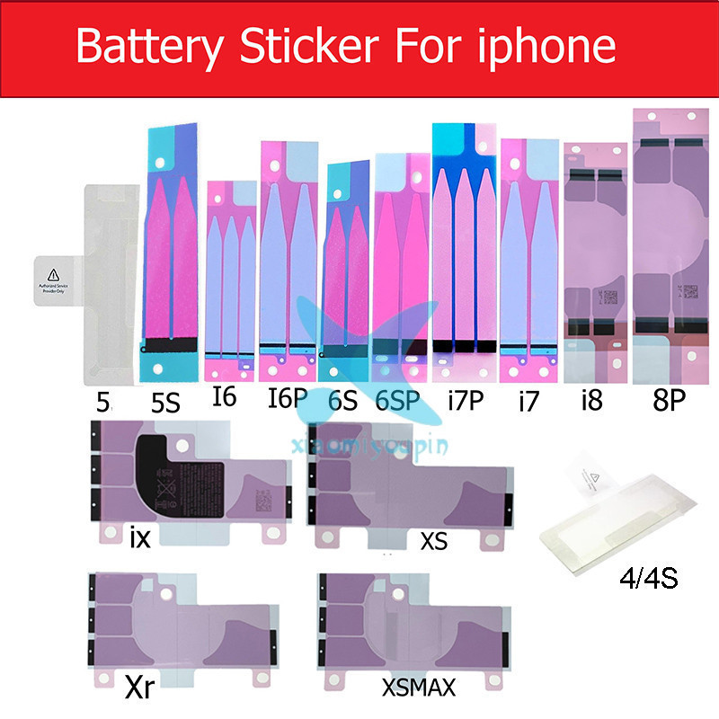 Battery Sticker for Phone XS Max XR X 8 Plus 7 Plus 6S 6 Plus 5S SE 5 ...