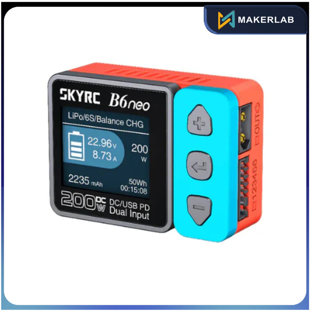 SkyRC B6 Neo Smart Charger with DC/PD Dual DC 200w PD80W 80W LiPo ...