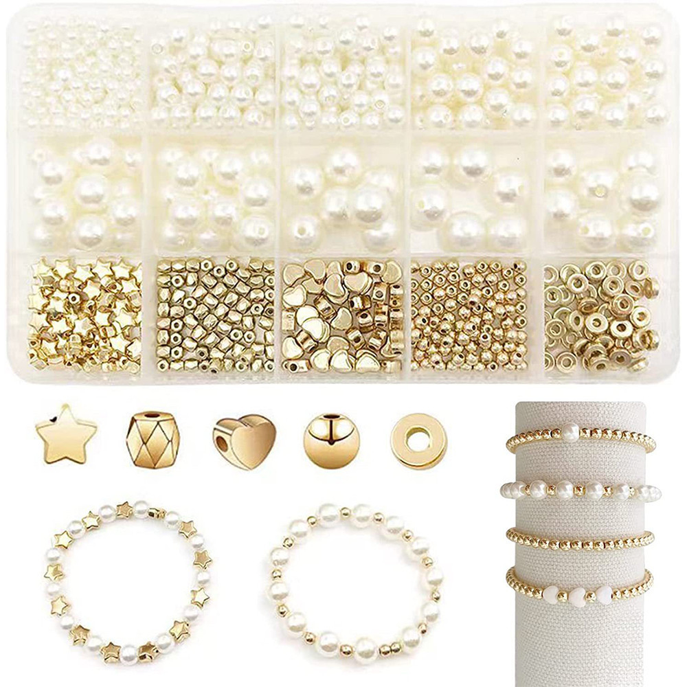 QUEFE 720pcs Crystal Chips Beads Jewelry Making Kit - 40 Colors, Includes Ring Supplies, Earring Hooks, Thread & More