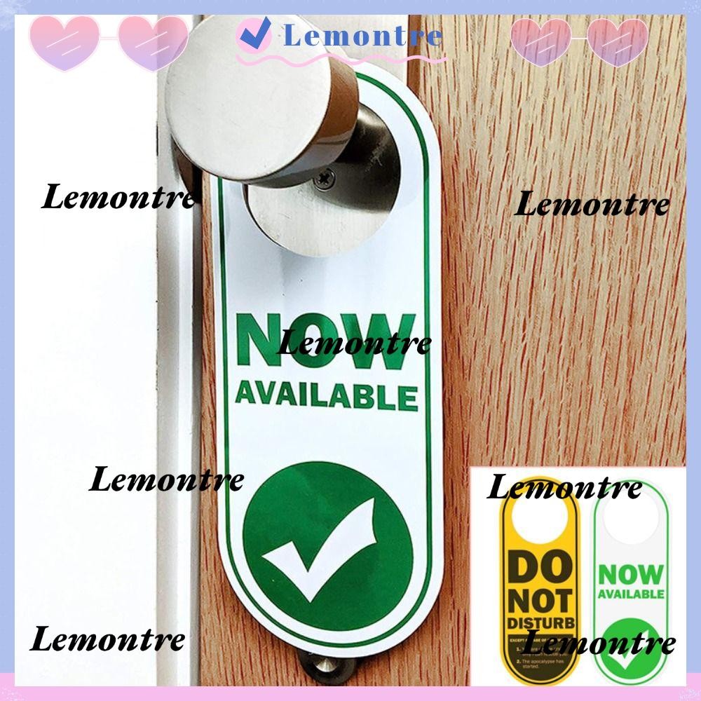 LEMONTRE Door Sign, Double Sided Please Do Not Disturb Cleaning Label ...