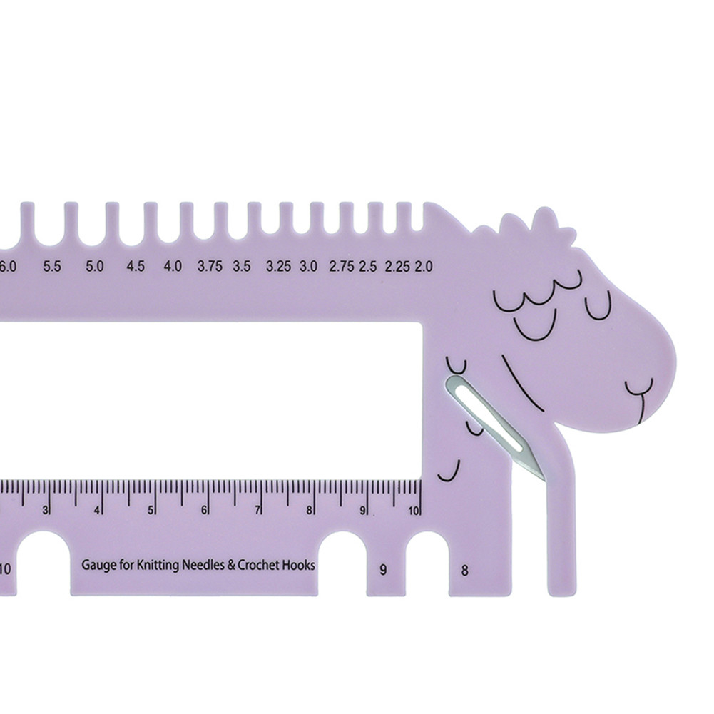 Gauge Size Guide Crochet Hook Ruler Sheep Shape Sewing Knitting Measure ...
