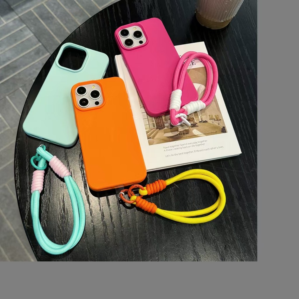 Luxury Lanyard Soft Phone Case for IPhone 16 15 14 13 12 11 Pro Max XR ...