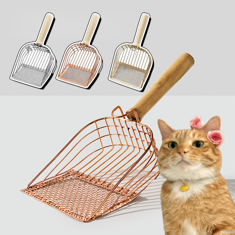 Pet Litter Sand Shovel Cat Litter Scoop Stainless Steel Pet Litter Sand