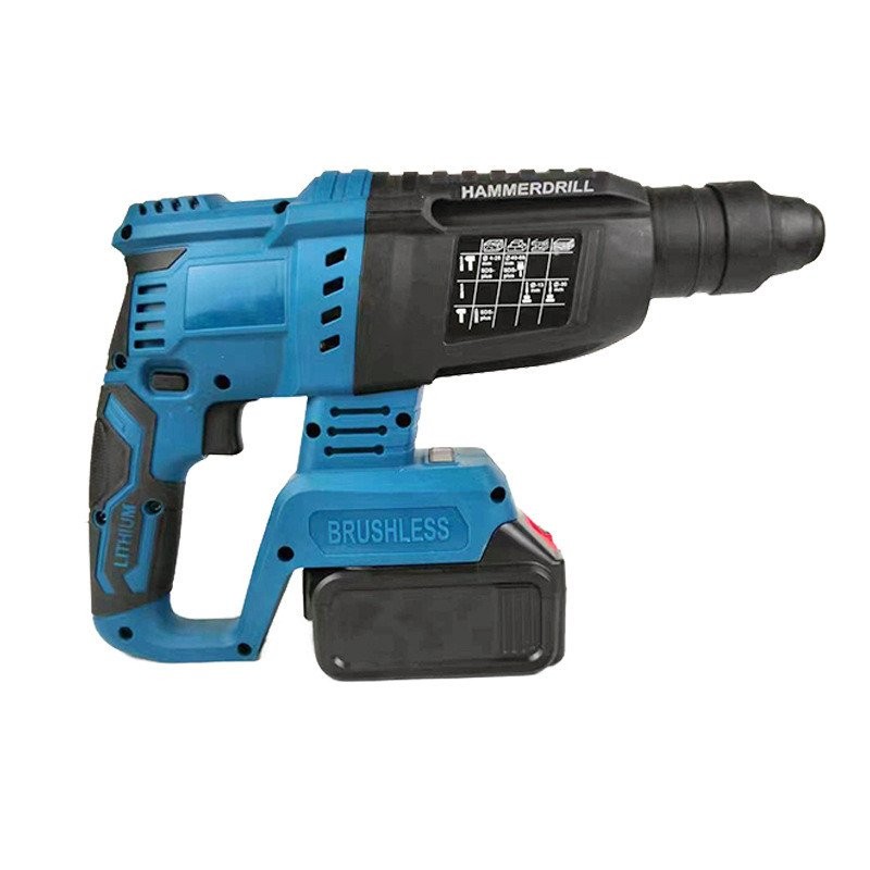 Brushless Rechargeable Electric Hammer Impact Drill Lithium Battery
