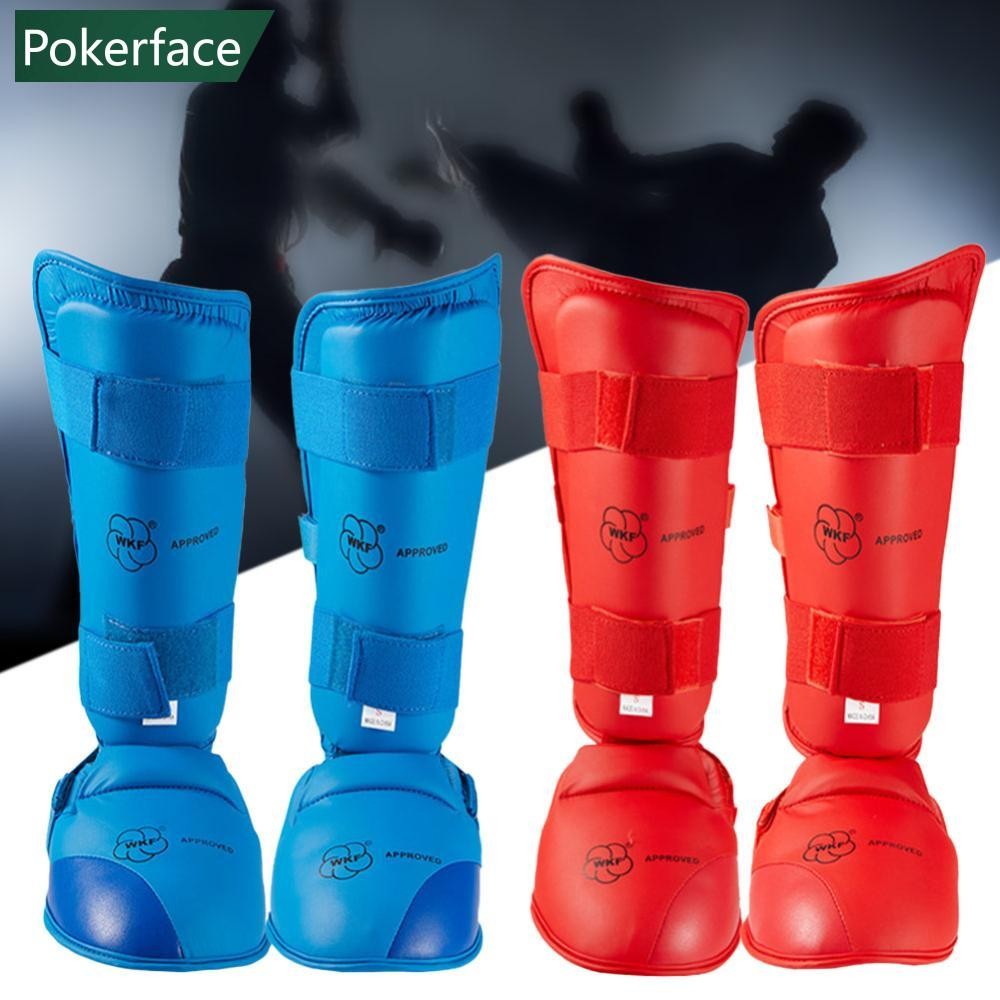 POKERFACE 1Pair Karate Shin Guard Taekwondo Boxing Leg Guard With ...