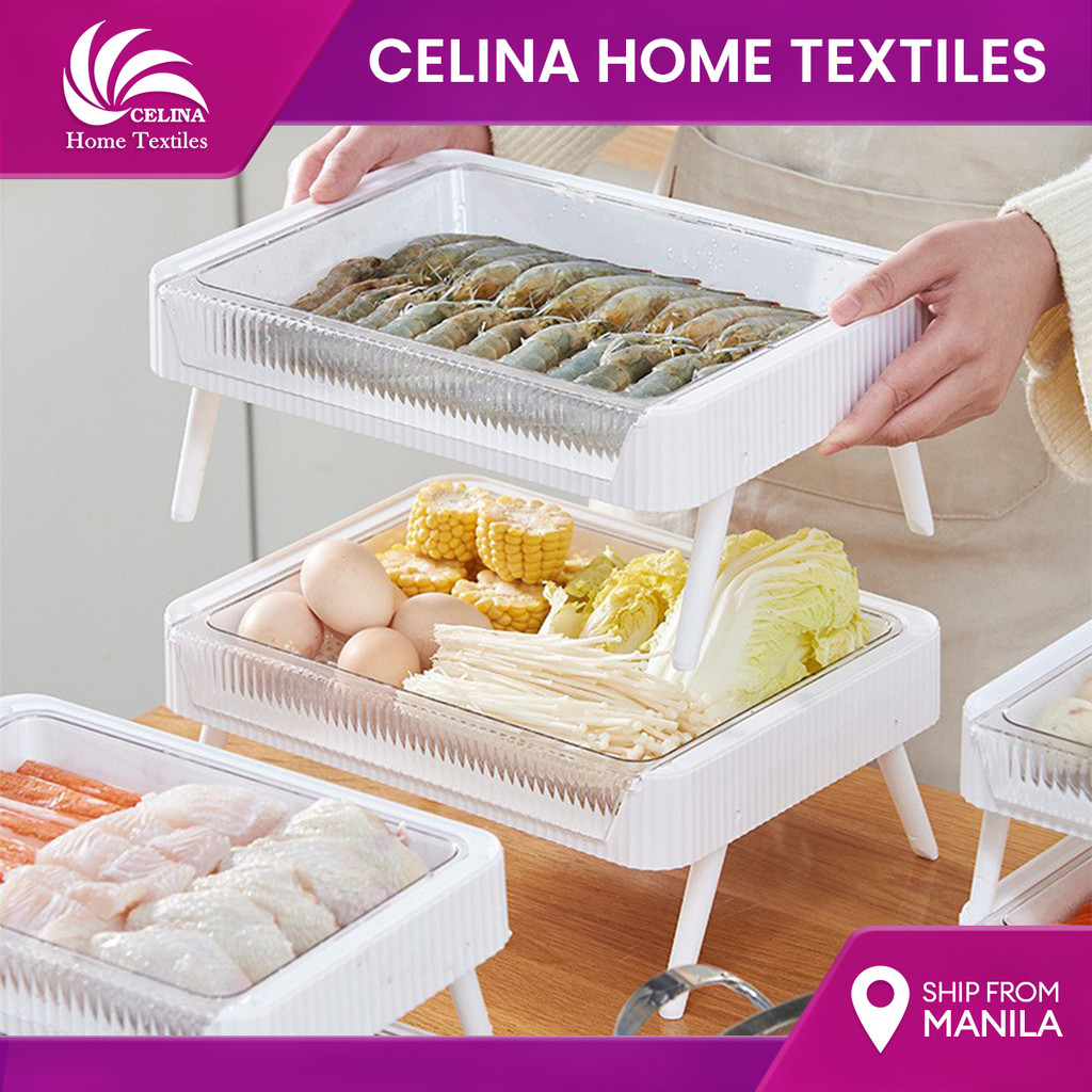 Celina Hot Pot Dish Foldable Kitchen Shelf Household Multi-Layer Drain ...