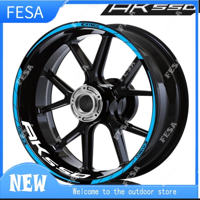 For KYMCO AK550 ak550 Motircycle Rim Sticker Scooter Stripe Wheel ...