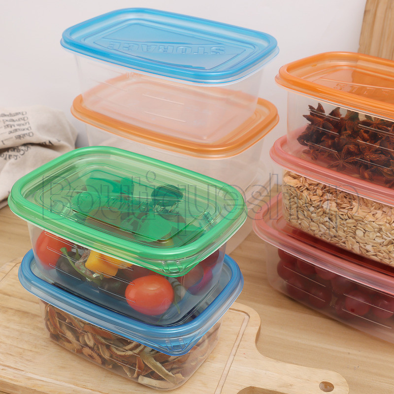 Airtight Bento Packaging Case - Refrigerator Food Storage Bin - Random ...