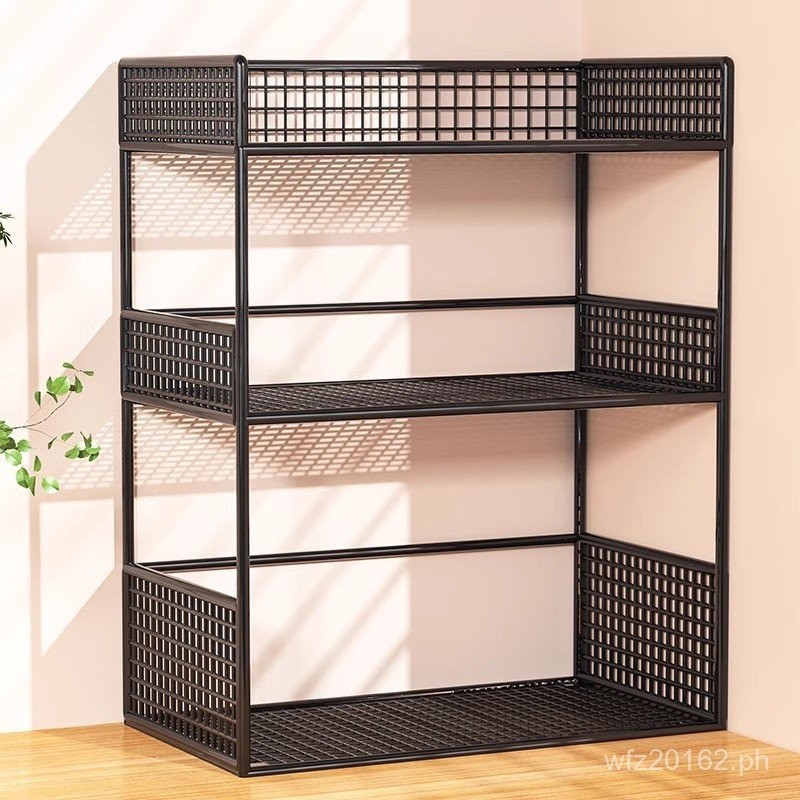 Layered Office Desk Organizer Shelf Desktop Small Table Top Shelf ...
