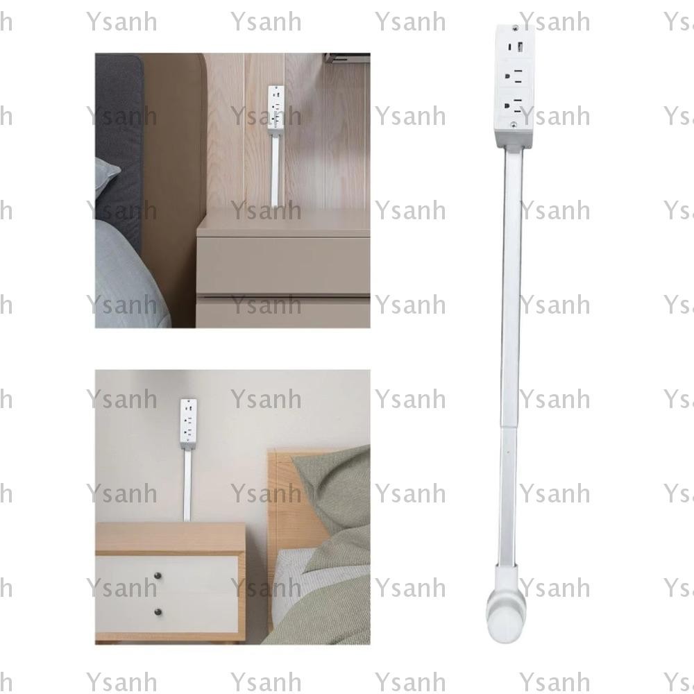 YSANH Electrical Outlet Extender, Adjustable Length White Power Outlets ...