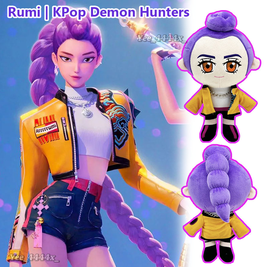 Kpop Demon Hunters Rumi Doll Animated Movie Characters Stuffed Toy for ...