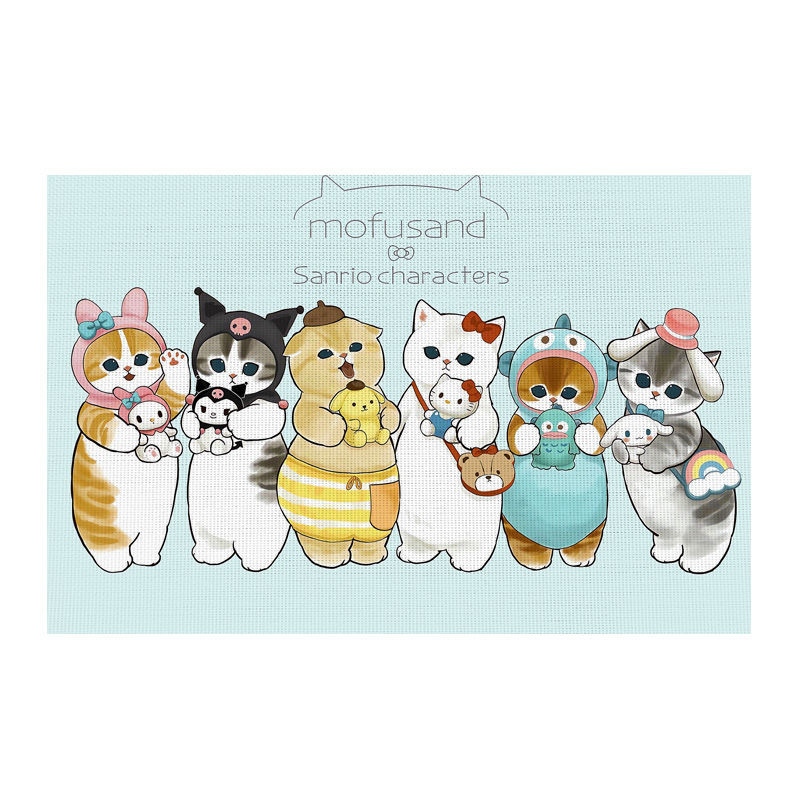 Mofusand Cute Cat Creative Cartoon Decorative Table Mat Cat Fusandy ...