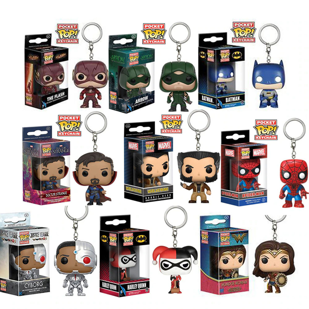 Action Figure Keychain – Pocket-Sized Pop Toy, Comic Character ...