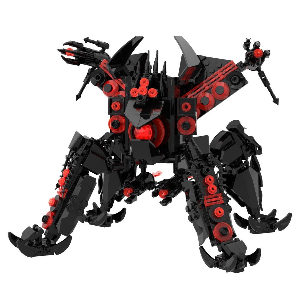 Skibidi Building Blocks Human Spider VS Monitoring Toilet Mecha Toy ...