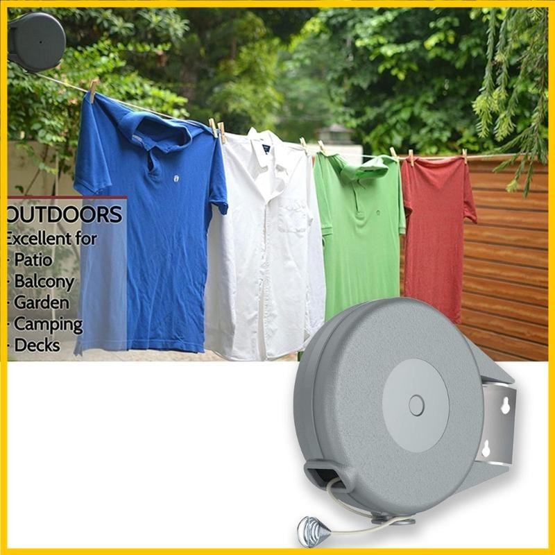 won Retractable Clothesline Indoor Outdoor Cord Heavy Duty 30lbs ...