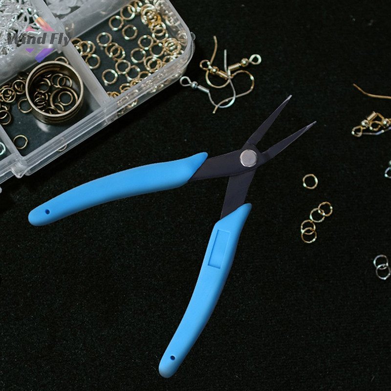 Flush Cutters Stainless Steel 4-1/2" 15A Plastic Sprue Wire Cutting Tweezers Jewelry Making Repair Tool Long Tweezers