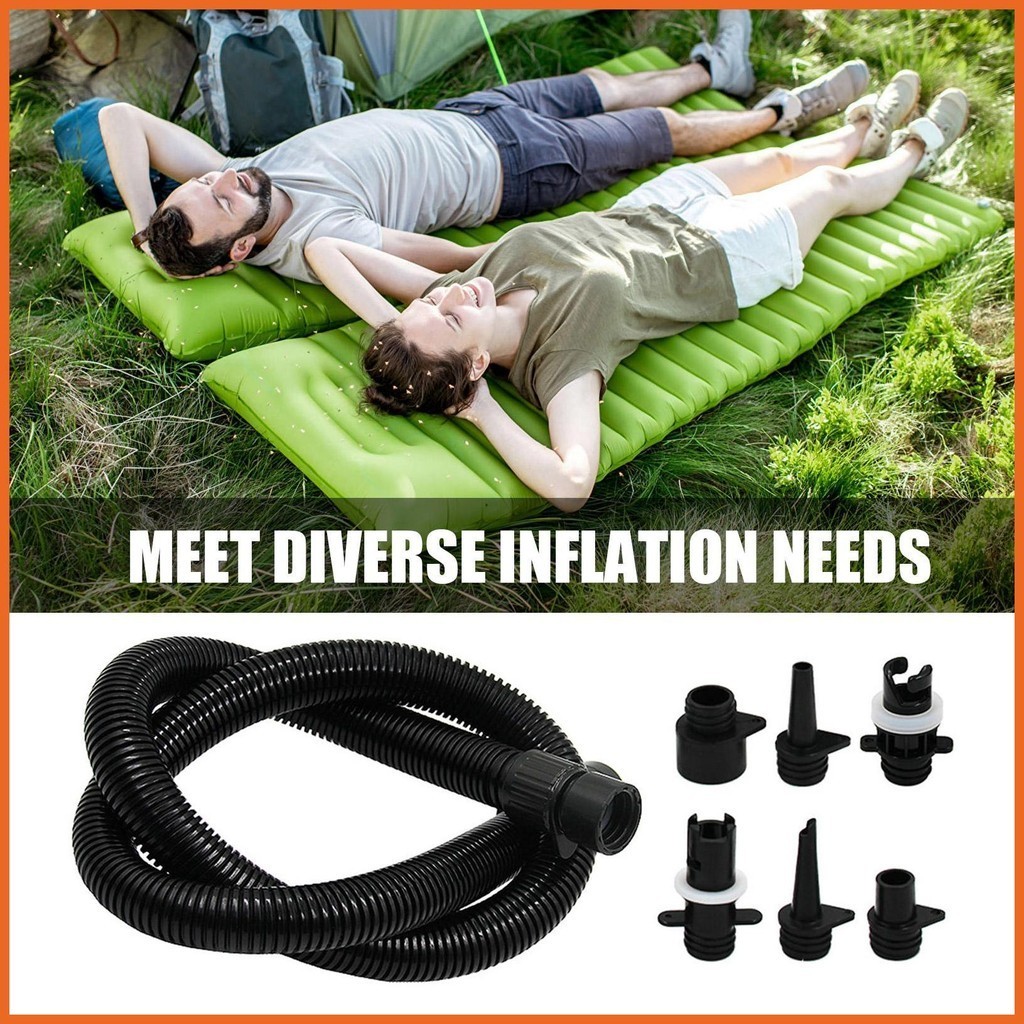 Paddle Board Pump Hose Inflatable Boat Pump Adapter With 6 Nozzles