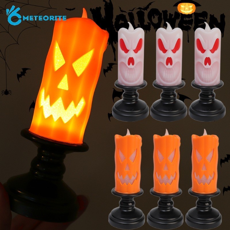 Ghost Candle Battery Operated Halloween Items Unisex