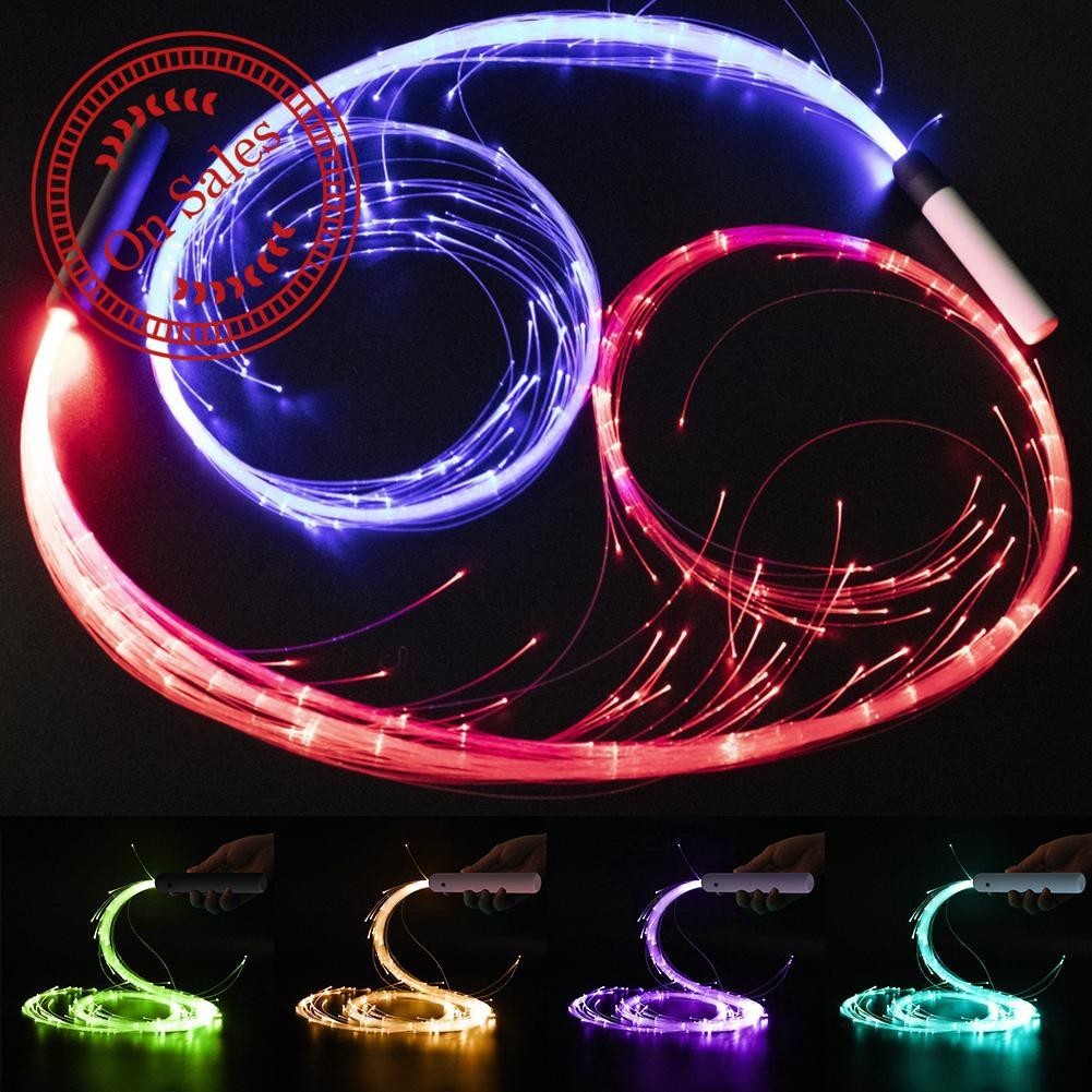 Colorful Led Light Flash Whip Fiber Whip Party Props Space Degree 360 ...