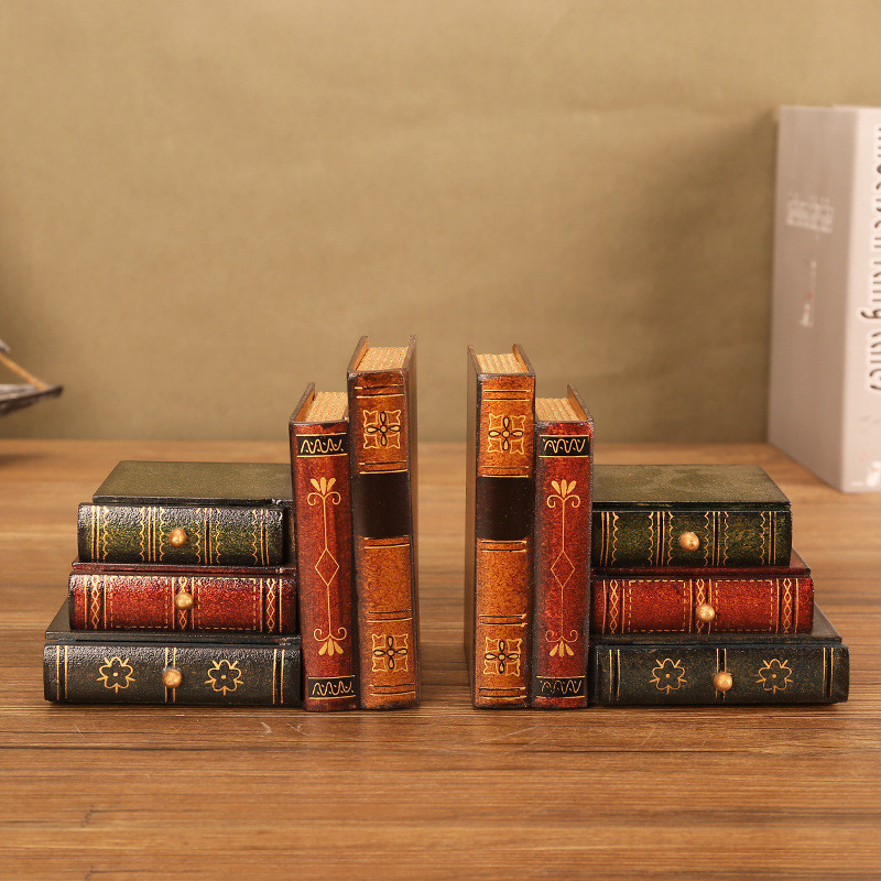 European Style Simulation Retro Bookends Ornaments Study Bookshelves ...