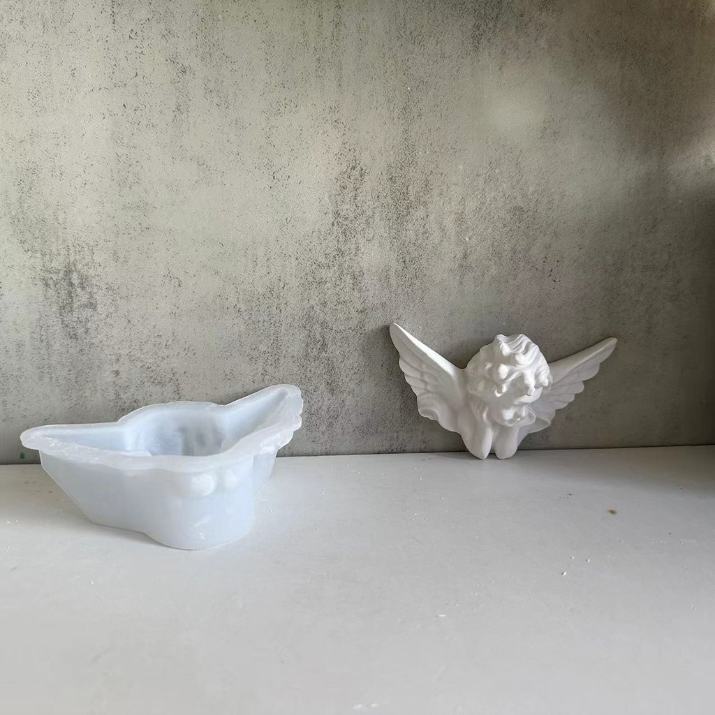 Silicone Plaster Decoration Mould Cubic Angel DIY | Shopee Philippines