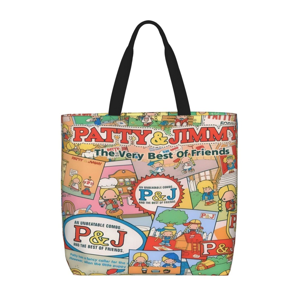 Sanrio Patty & Jimmy Tote Shopping Bag Ladies Shopping Cloth Bag Large