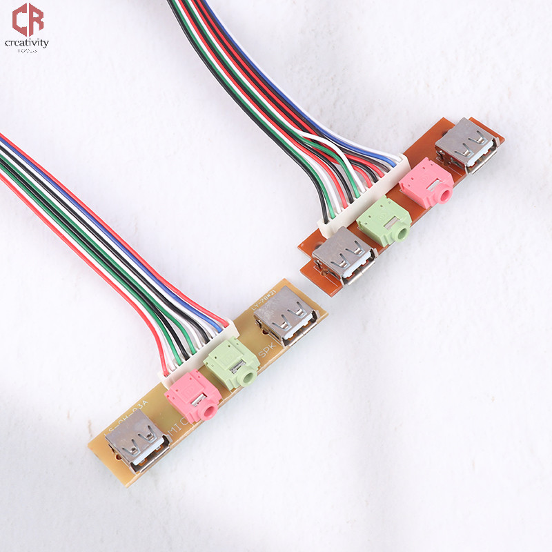 [CR] 1PC Computer Chassis Front Panel Audio Jack Front USB Interface ...