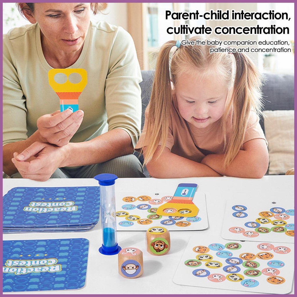 Reaction Game For Kids Pattern Matching Game Educational Puzzles Board ...