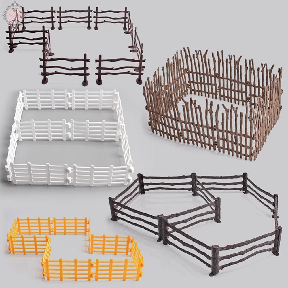 Scale Farm Ranch Fence Panel Gates Simulation PVC Set Train Model ...