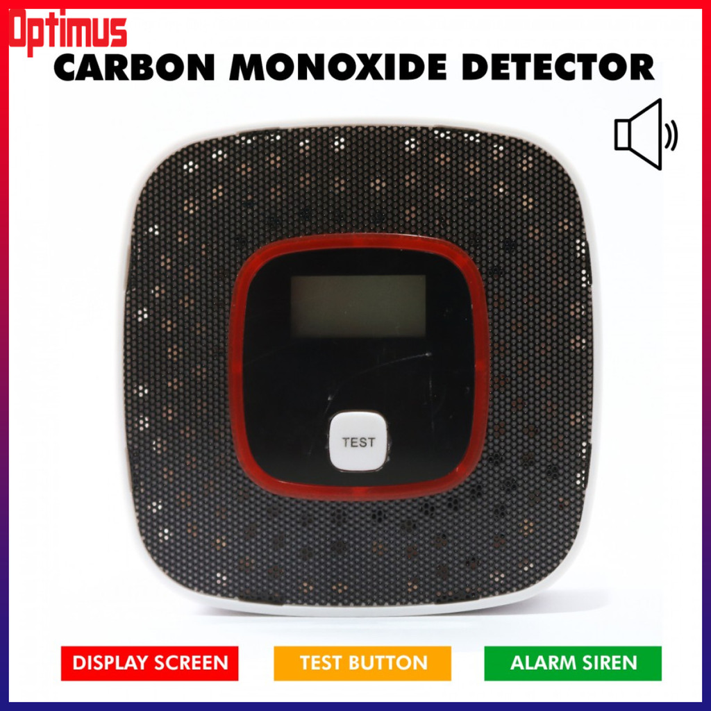 Optimus Depot Carbon Monoxide Detector Alarm Box - Black | Shopee ...
