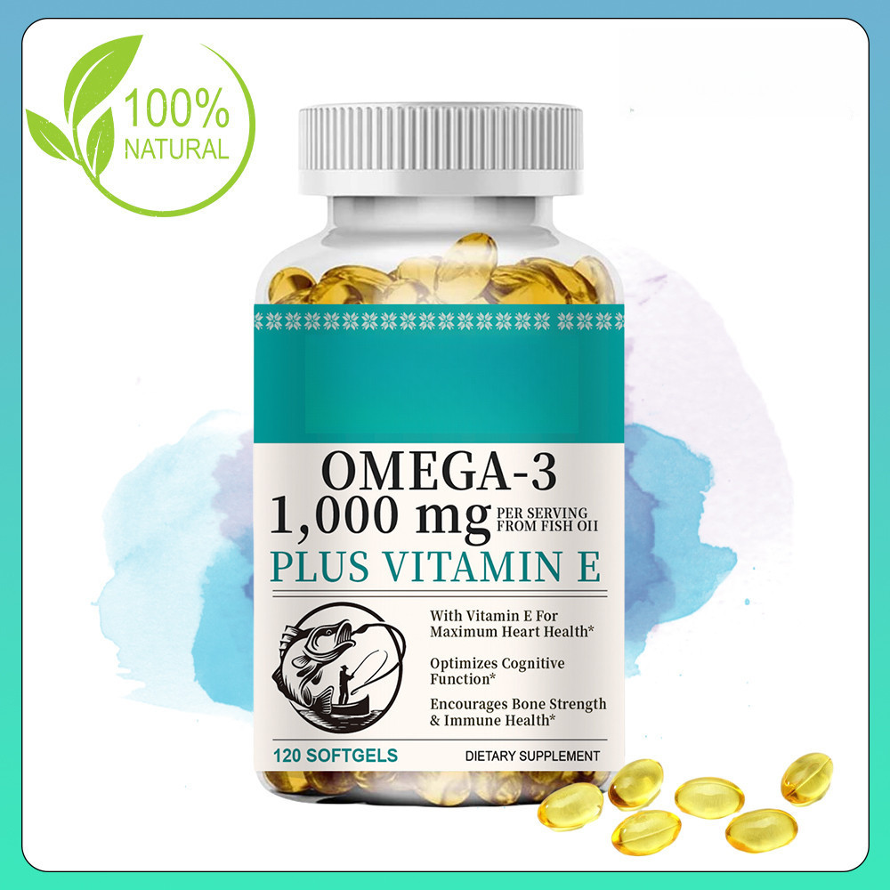 Extra-Strength Omega 3 Fish Oil Supplement 1000mg - Supports Heart ...