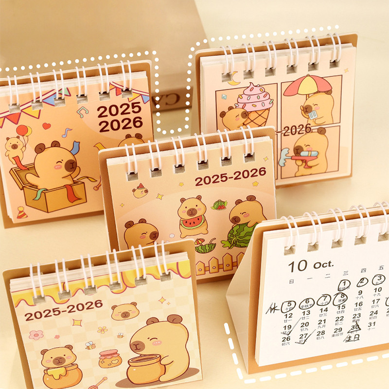 Fbph 2026 Mini Simple Calendar Small Desk Calendar Creative Coil ...